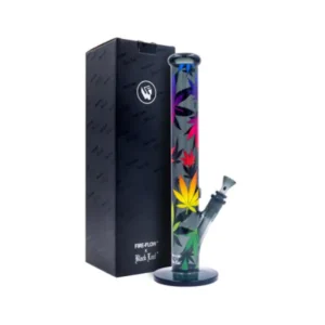 Fire-Flow x Black Leaf – Glass Bong Leaves Gradient – 40cm - Image 3