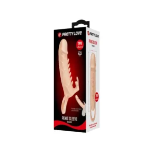 Pretty Love Emmitt Penis Sleeve Ribbed Nude - Image 4