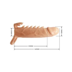 Pretty Love Emmitt Penis Sleeve Ribbed Nude - Image 2