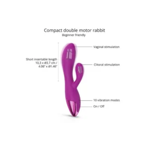 Love to Love Funky Bunny Rabbit Vibrator Pink - Image 3