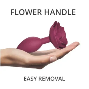 Love to Love Open Roses Size M Butt Plug Plum - Image 3