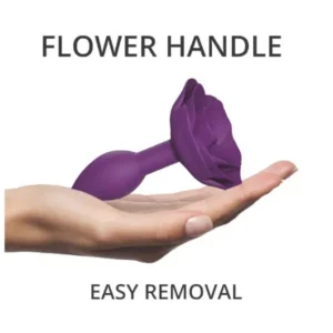 Love to Love Open Roses Size S Butt Plug Purple - Image 3