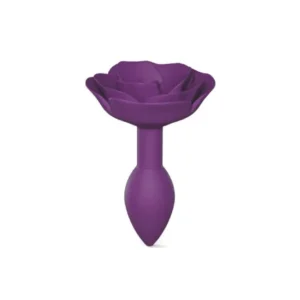 Love to Love Open Roses Size S Butt Plug Purple - Image 1