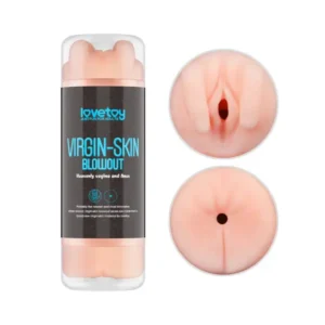 LoveToy Virgin-Skin Blowout Double Side Stroker Vagina and Anus - Image 1