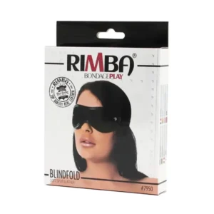 Eye Mask Leather Rimba Black - Image 4