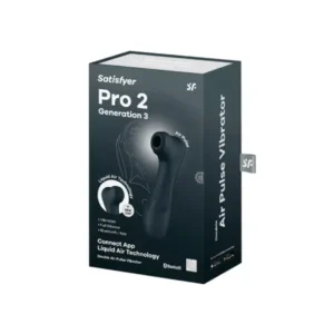 Satisfyer Pro 2 Generation 3 Air Pulse Vibrator Black - Image 4